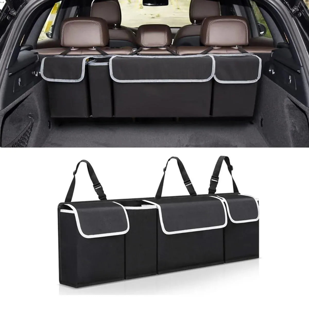 Car Trunk Seatback Storage Bag Multifunctional Organizer for Vehicle Accessories