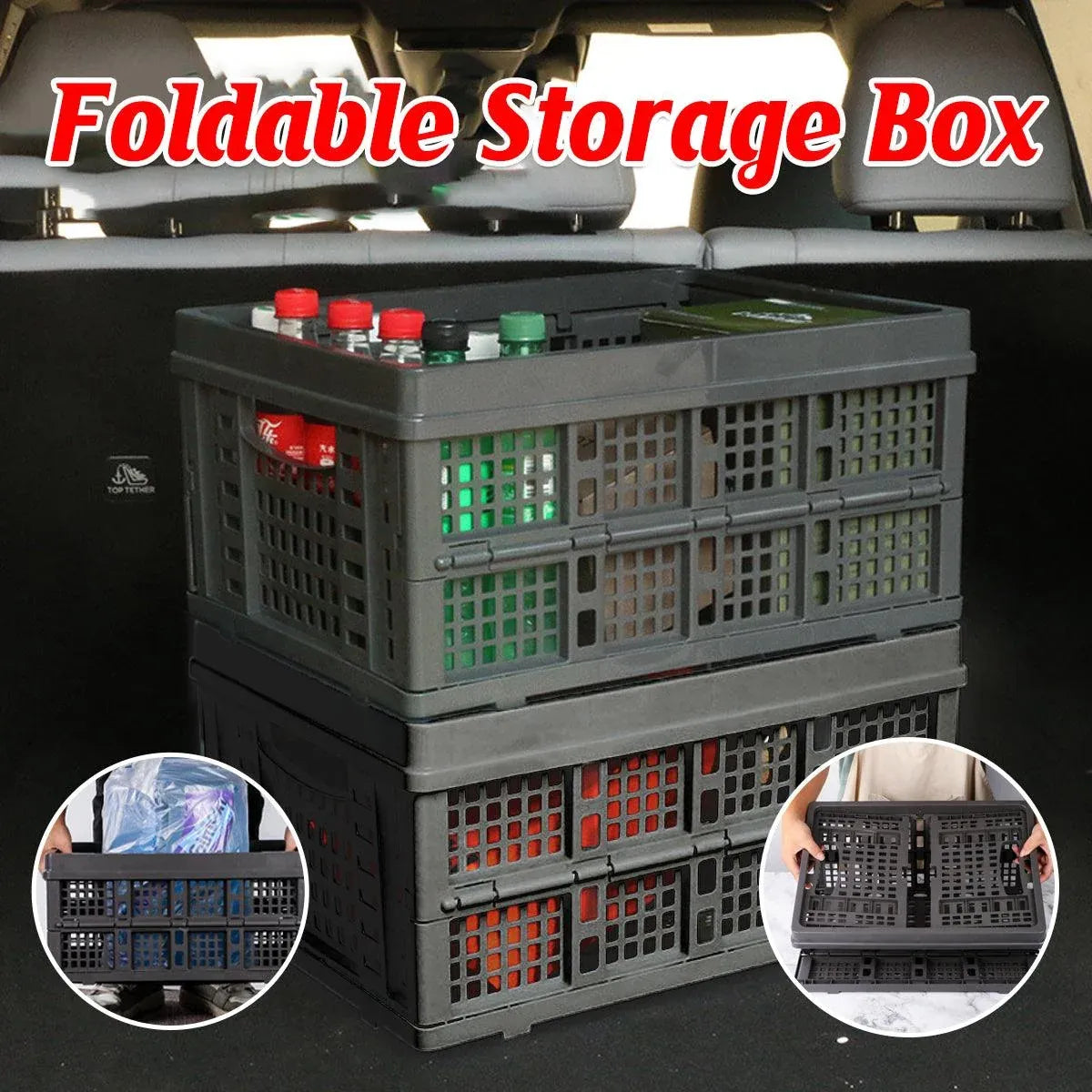 Car Trunk Storage Box Oversized Car Folding Box Outdoor Camping Large Capacity Finishing