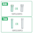 100/200PCS Flower Fresh Keeping Tube Floral Bouquet Nutrition Water Care Supply - 1.8*4cm - Green 200PCS