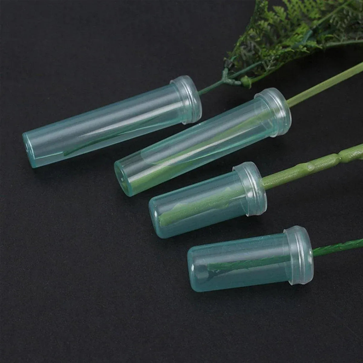 100/200PCS Flower Fresh Keeping Tube Floral Bouquet Nutrition Water Care Supply - 1.8*4cm - Green 200PCS