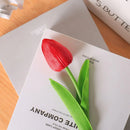 20PCS Real Touch Artificial Tulip Bouquet Fake Flowers for Home Wedding Decor - White