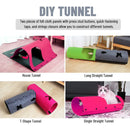 Felt Cat Tunnel Play Passage For Cats Interactive Fun Hideaway For Pets Indoor - Rose Red