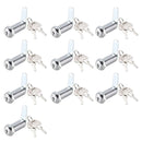 1/5/10pcs File Cabinet Drawer Milk Box Swivel Lock Small Round Security Lock - 16mm-10PCS