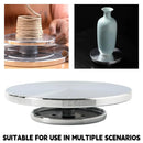 Ceramic Manual Turntable Aluminium Alloy Revolving Stand Double-Sided