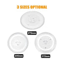 Microwave Glass Turntable Replacement Plate Y Type Coupler Fit in 3 Sizes - 245mm