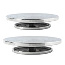 Ceramic Manual Turntable Aluminium Alloy Revolving Stand Double-Sided