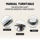 Ceramic Manual Turntable Aluminium Alloy Revolving Stand Double-Sided