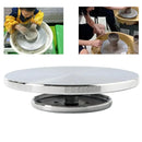 Ceramic Manual Turntable Aluminium Alloy Revolving Stand Double-Sided