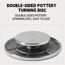 Ceramic Manual Turntable Aluminium Alloy Revolving Stand Double-Sided