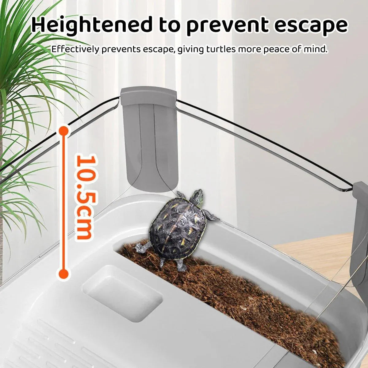Tortoise Tank With Basking Table Brazilian Turtle Habitat For Living Room