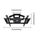 TV Wall Mount Monitor Rotating Bracket Adjustable Screen Holder Stand for Home