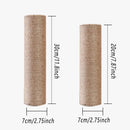 2pcs Sisal Cat Scratching Post Climbing Frame Replacement Pole for Cats Activity - 20cm