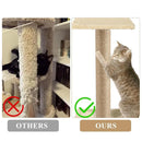 2pcs Sisal Cat Scratching Post Climbing Frame Replacement Pole for Cats Activity - 20cm