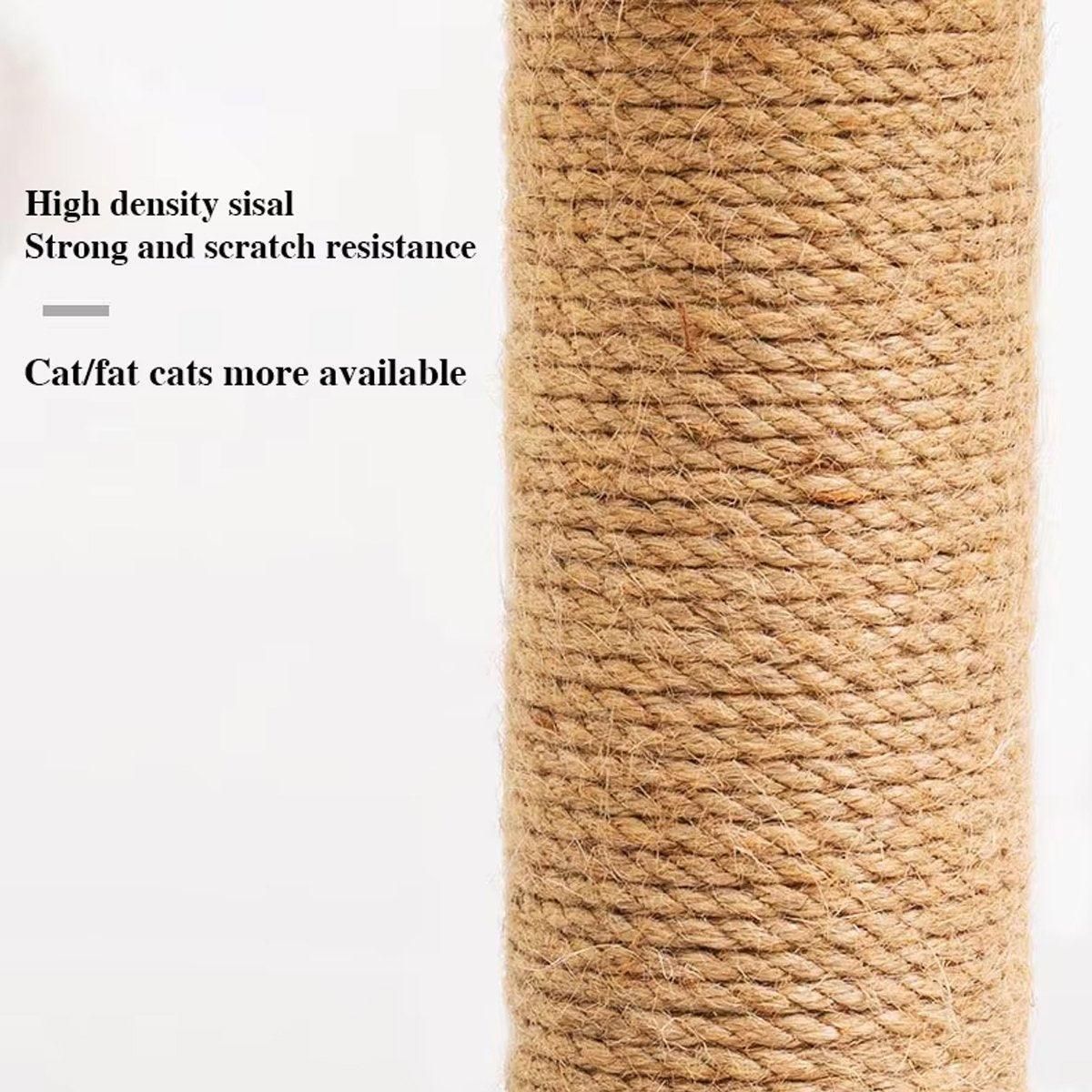2pcs Sisal Cat Scratching Post Climbing Frame Replacement Pole for Cats Activity - 20cm