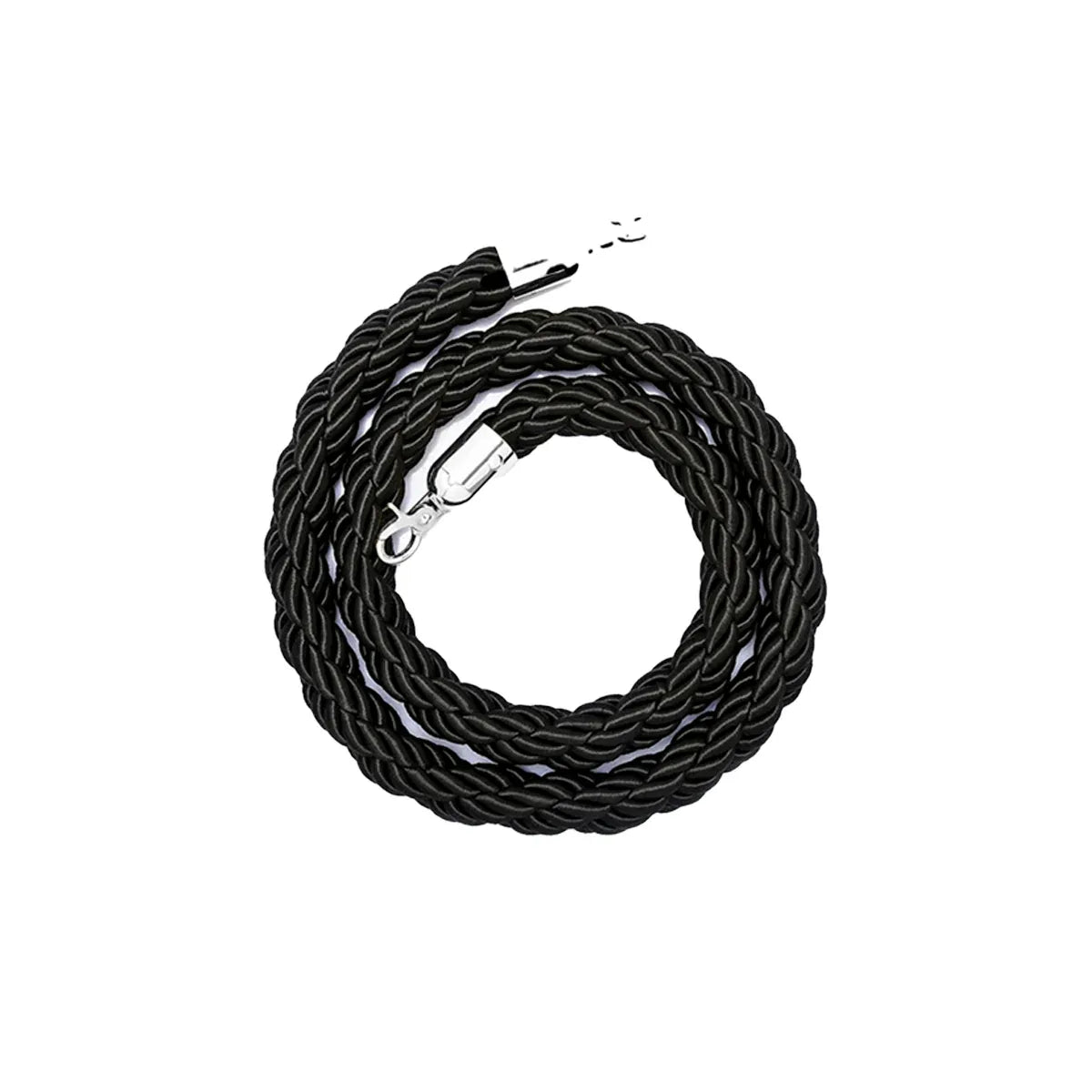 Barrier Warning Line 15M Welcome Pole Isolation Railing Guardrail Expandable - Black