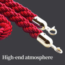 Barrier Warning Line 15M Welcome Pole Isolation Railing Guardrail Expandable - Red
