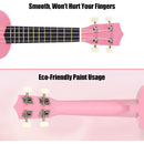21 Inch Ukulele Beginner 4 String Small Guitar Easy To Learn Clear Sound Use - Black