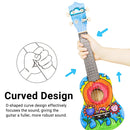 Ukulele Small Guitar with DIY Material Kit 21 Inch Wood Colour Easy to Assemble