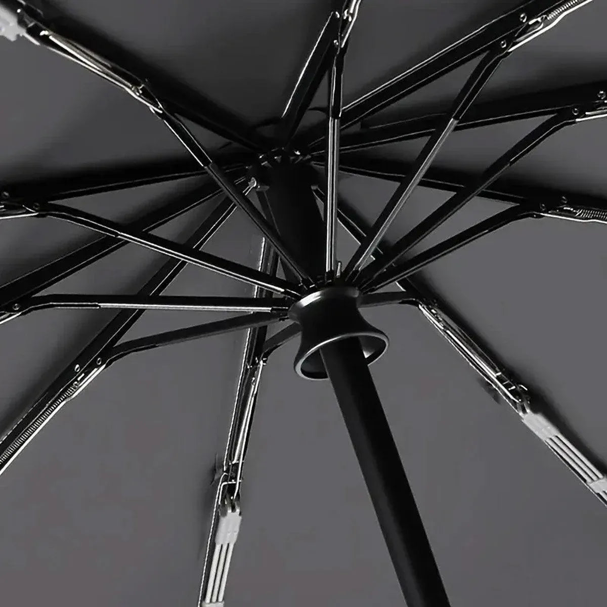 Automatic Folding UV Protection Umbrella Unisex Dual Purpose Rain Sun Umbrella - Blue