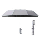 Automatic Folding UV Protection Umbrella Unisex Dual Purpose Rain Sun Umbrella - Grey