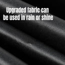 Automatic Folding Umbrella 12-Rib Large Windproof Sunshade for Men and Women - Black