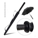 1-Piece Black 24-Rib Sword-Handle Straight Umbrella