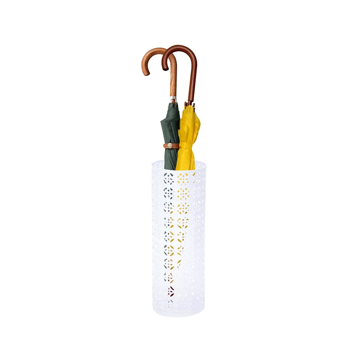 Metal Umbrella Stand Multifunctional Storage Bucket Lobby Organizer Flower Tube
