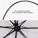 Transparent Folding Umbrella Compact Tri Fold Design Clear Rain Protection Cover - Manually operated-Pink