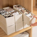 6pcs Foldable Socks Underwear Storage Basket Portable Drawer Organizer Box