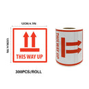 Anti-Tripping Warning Label 12x12cm Shipping Box Caution Stickers Self Adhesive