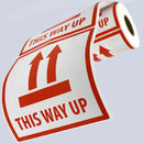 Anti-Tripping Warning Label 12x12cm Shipping Box Caution Stickers Self Adhesive