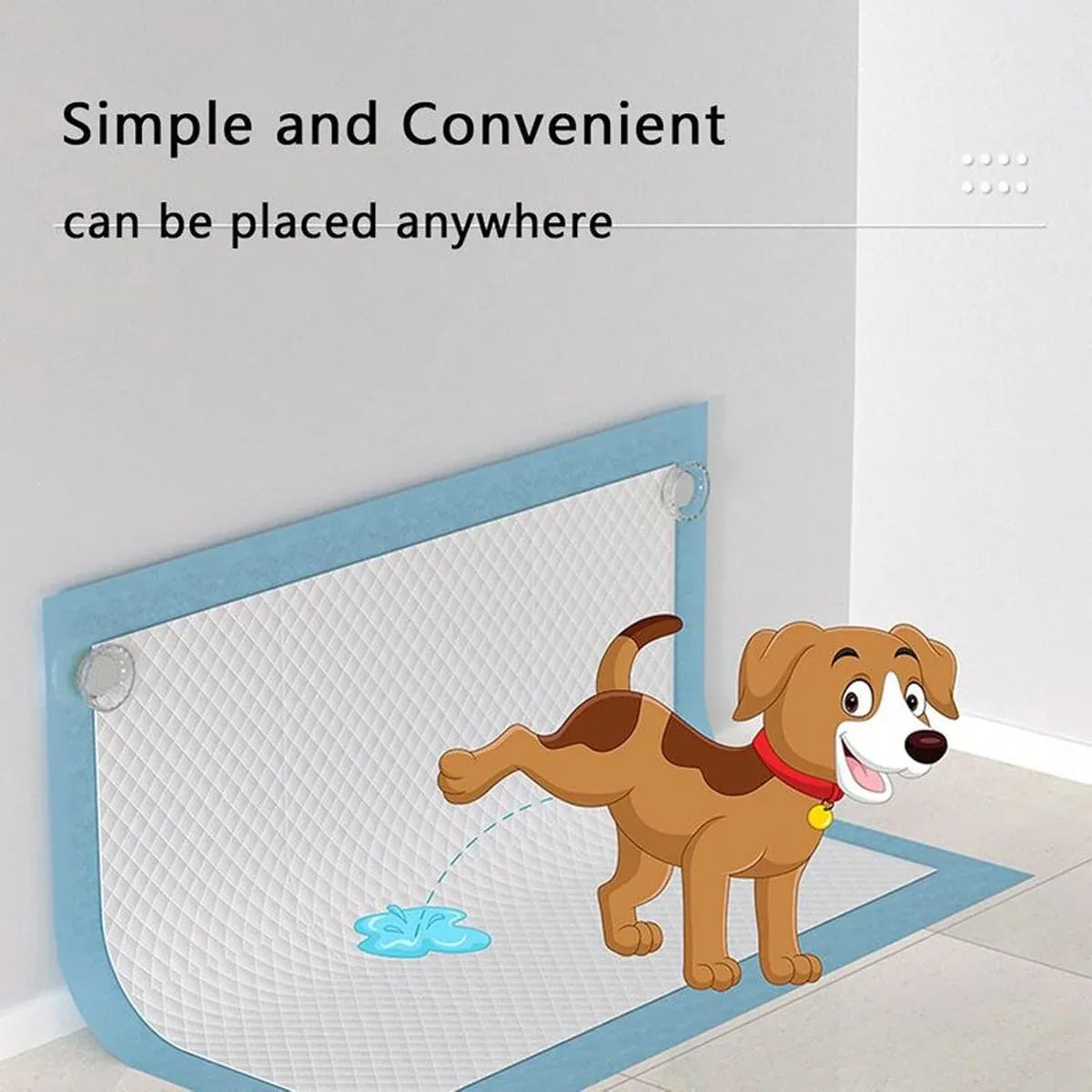 2PCS Pet Toilet Pad Holder Secure Wall Floor Fixing Clip