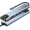8/6/4-In-1 Usb-C Hub Adapter Type-C Hub Hdmi For Macbook Pro/Air Ipad Pro Laptop - 8-IN-1