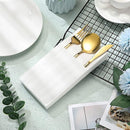 50/100PCS Disposable White Napkin Set Knife Fork Holder for Party Banquet Table - 50PCS