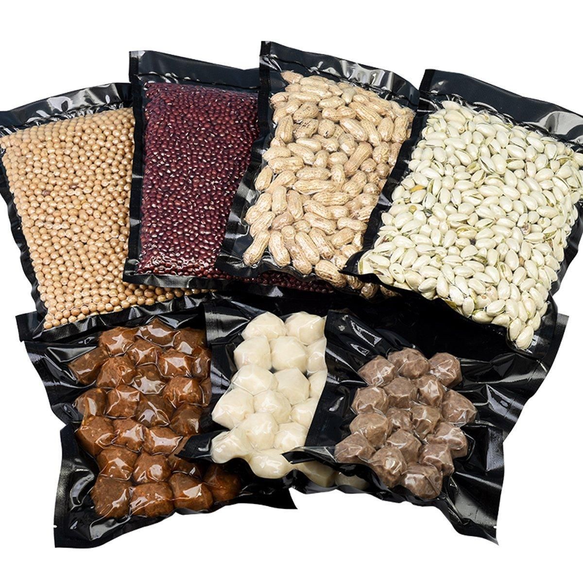 100pcs Transparent Vacuum Bags Air Compression Sealed Food Packaging - 16*24cm