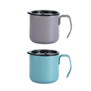 Stainless Steel Double Wall Coffee Cup Thermal Insulated Travel Mug Durable - Grey