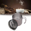 Stainless Steel Double Wall Coffee Cup Thermal Insulated Travel Mug Durable - Grey