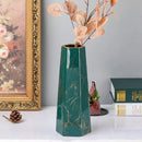 Marbled Ceramic Vase Simple Home Living Room Decor Flower Arrangement Piece