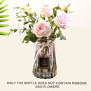2 Pcs Glass Vase Hydroponic Flower Arrangement Vase for Living Room Decoration - Transparent