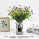 2 Pcs Glass Vase Hydroponic Flower Arrangement Vase for Living Room Decoration - Transparent