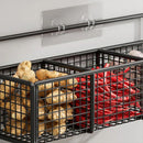 Wall Mount Storage Rack Kitchen Spice Racks Condiment Basket Bathroom Organizer