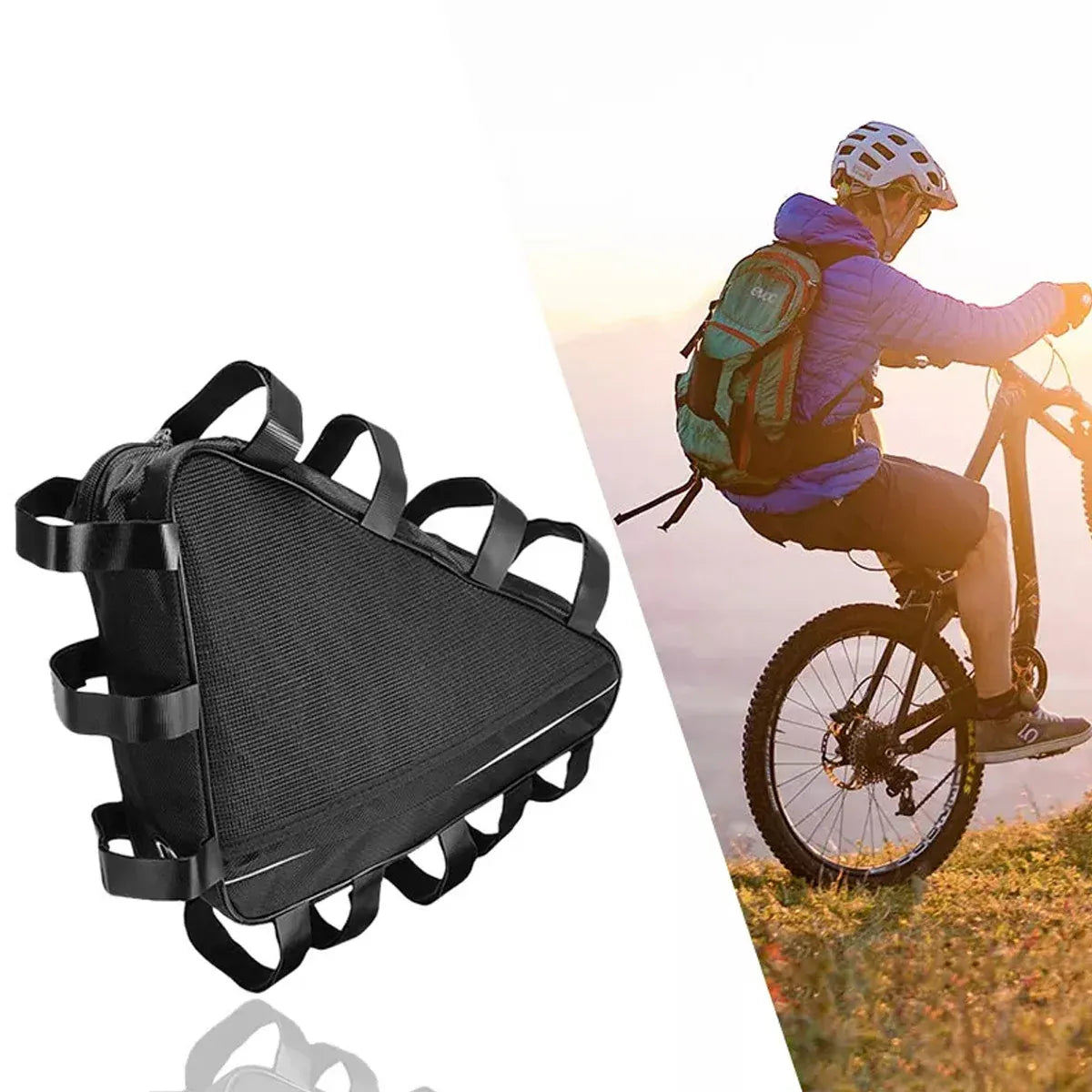 Waterproof Mountain Bike Lithium Battery Storage Bag Bicycle Triangle Frame Pack