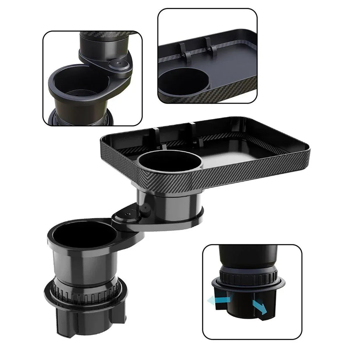 Car Tray Cup Holder Rotatable Drink Holder Mobile Phone Holder Car Organization