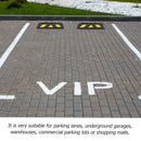 2PCS Rubber Parking Curb Wheel Stop for Driveway and Car Park