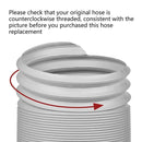 Portable Air Conditioner Exhaust Hose 13/15cm Extendable Vent Pipe PP Steel Wire - 2m x 13cm