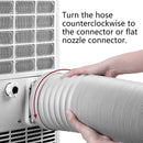 Portable Air Conditioner Exhaust Hose 13/15cm Extendable Vent Pipe PP Steel Wire - 2m x 15cm