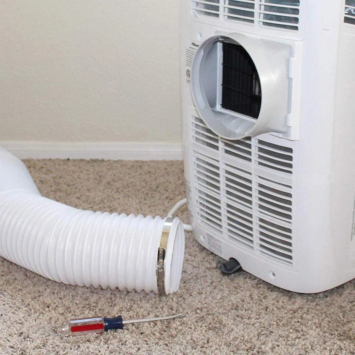 Portable Air Conditioner Exhaust Hose 13/15cm Extendable Vent Pipe PP Steel Wire - 2m x 15cm