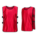 6X Sports Training Bibs Soccer Vests Group Team Bibs Basketball Cricket Football - Grass Green-L
