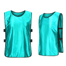 6X Sports Training Bibs Soccer Vests Group Team Bibs Basketball Cricket Football - Lake Blue-M