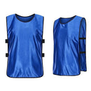 6X Sports Training Bibs Soccer Vests Group Team Bibs Basketball Cricket Football - Lake Blue-M